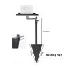 360 Degree PTZ Rotating Projector Stand Tripod Light Clamp Table with 1/4 Inch Fixture for Ring Light Camera(With tray) view 2