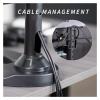 YTMJPQQJI Triple Monitor Desk Stand Freestanding Adjustable 3 Screens Up to 32 Inches view 4
