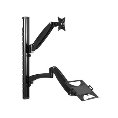 BEGWVDJTP Sit-Stand Adjustable Monitor Laptop Workstation, Fits 27" Screens -