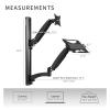 BEGWVDJTP Sit-Stand Adjustable Monitor Laptop Workstation, Fits 27" Screens - view 2