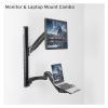 BEGWVDJTP Sit-Stand Adjustable Monitor Laptop Workstation, Fits 27" Screens - view 3