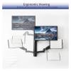 BEGWVDJTP Sit-Stand Adjustable Monitor Laptop Workstation, Fits 27" Screens - view 4