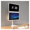 BEGWVDJTP White Dual LCD Monitor Vertical Stand Mount, Fits 2 Extra Wide up to 34 Inches view 3