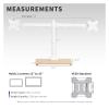 BEGWVDJTP Dual Monitor Adjustable Stand with Base, Suitable for Computer Screens Under 32 inches - view 2