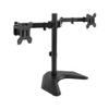 YTMJPQQJI Black Dual Monitor Desktop Stand, can Hold up to 32-inch Screen view 1