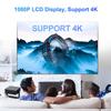 Portable Projector with Remote, WiFi and Wireless 5.0, 4K Support & Native 1080P, 120" Screen - For Bedroom Home Theater, Outdoor Movies, Gaming, Office projection - Compatible with Phone/PC view 2