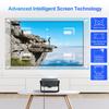 Portable Projector with Remote, WiFi and Wireless 5.0, 4K Support & Native 1080P, 120" Screen - For Bedroom Home Theater, Outdoor Movies, Gaming, Office projection - Compatible with Phone/PC view 3