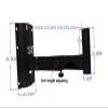 BL-KS338 Full Motion 2 Piece (1 Pair) Heavy Duty Speaker Stand Mount Flexible Tilt Swivel Speaker Stand 45 kg 99 lbs view 2