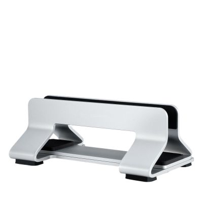 Vertical Tool-Free Adjustable Aluminum Laptop Stand Vertical Width from 0.35" - 1.6"(Silver,1 Slot)