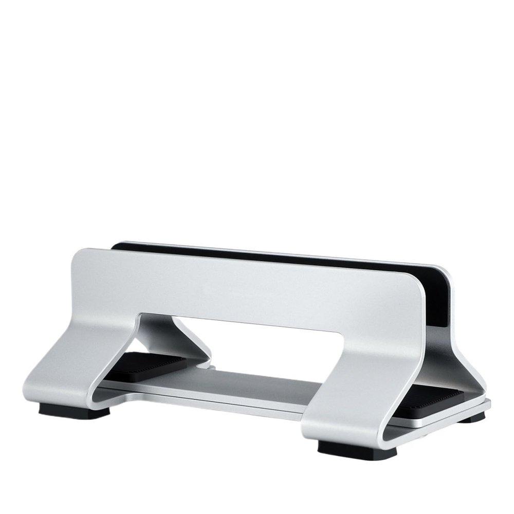 Vertical Tool-Free Adjustable Aluminum Laptop Stand Vertical Width from 0.35" - 1.6"(Silver,1 Slot)