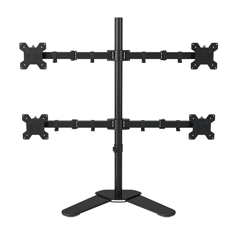 Desktop Stand Full Motion 360 Degree 4 Screen Monitor Stand 10"-24" LCD LED Monitor Mounting Arm Each Head Load Capacity 8kg
