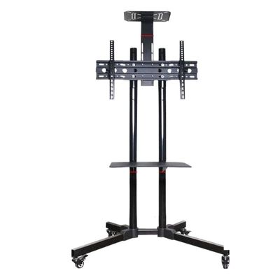 32-65 inch TV Mobile cart Horizontal and Vertical Screen Rotating Live Broadcast Machine Bracket Floor Bracket(Middle Upper Tray)