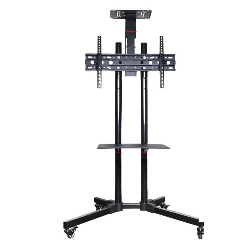 32-65 inch TV Mobile cart Horizontal and Vertical Screen Rotating Live Broadcast Machine Bracket Floor Bracket(Middle Upper Tray)