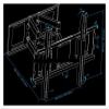 DL-D-109MT 80kg 85" 65" 55" 660x500 Retractable Heavy Duty LCD TV Wall Mount Bracket Swinging Double Arm Full Motion Lift Mechanism view 2