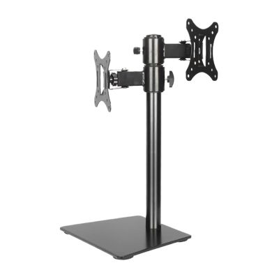 DL-AOC3-D 10"-27" 25" Height Adjustable 15kg Metal Base Dual Monitor Desk Stand Dual Monitor Mounting Bracket