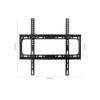 Fixed Flat Panel TV Frame Strong Load-Bearing Capacity TV Wall Mount Cold Rolled Steel Home TV Accessories(430x400mm) view 2