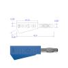 10PCS 4MM Stackable Banana Copper Nickel Plated Soldering Electrical Connector Tools J.10029(5 red 5 Black) view 4