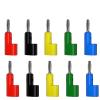 10pcs 4mm Banana Pin Copper Electrical Connector Adaptor Tools Parts J.10025(5 Red 5 Black) view 1