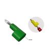10pcs 4mm Banana Pin Copper Electrical Connector Adaptor Tools Parts J.10025(5 Red 5 Black) view 4