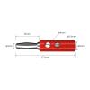 10pcs 4mm Banana Pin Audio Speaker Electrical Screw Connector Wire Connector Parts 10016(5 Red 5 Black) view 3
