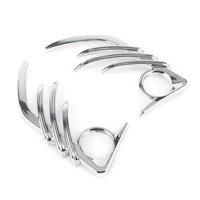 Cndoci37 Powersports Chrome Front Speaker Outer Cover Trim for HONDA Goldwing GL1800 2016-2017 (Except F6B)