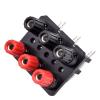1pc 2 4 6 Positions Bend Pin External Audio Jack Speaker Amplifier Banana 4mm Socket Connector Screw Post Terminal Block(6 Positions) view 2