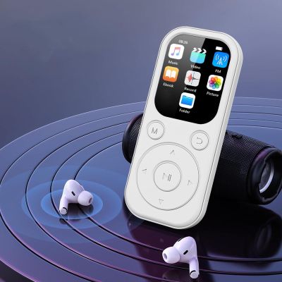 FLEXMAN MP3 Player with Bluetooth 5.4, 2in IPS Screen Portable Music Player with HiFi Speaker Voice Recorder Alarm Clock FM Radio for Running Jogging Traveling Hiking (64G Small Memory Card)