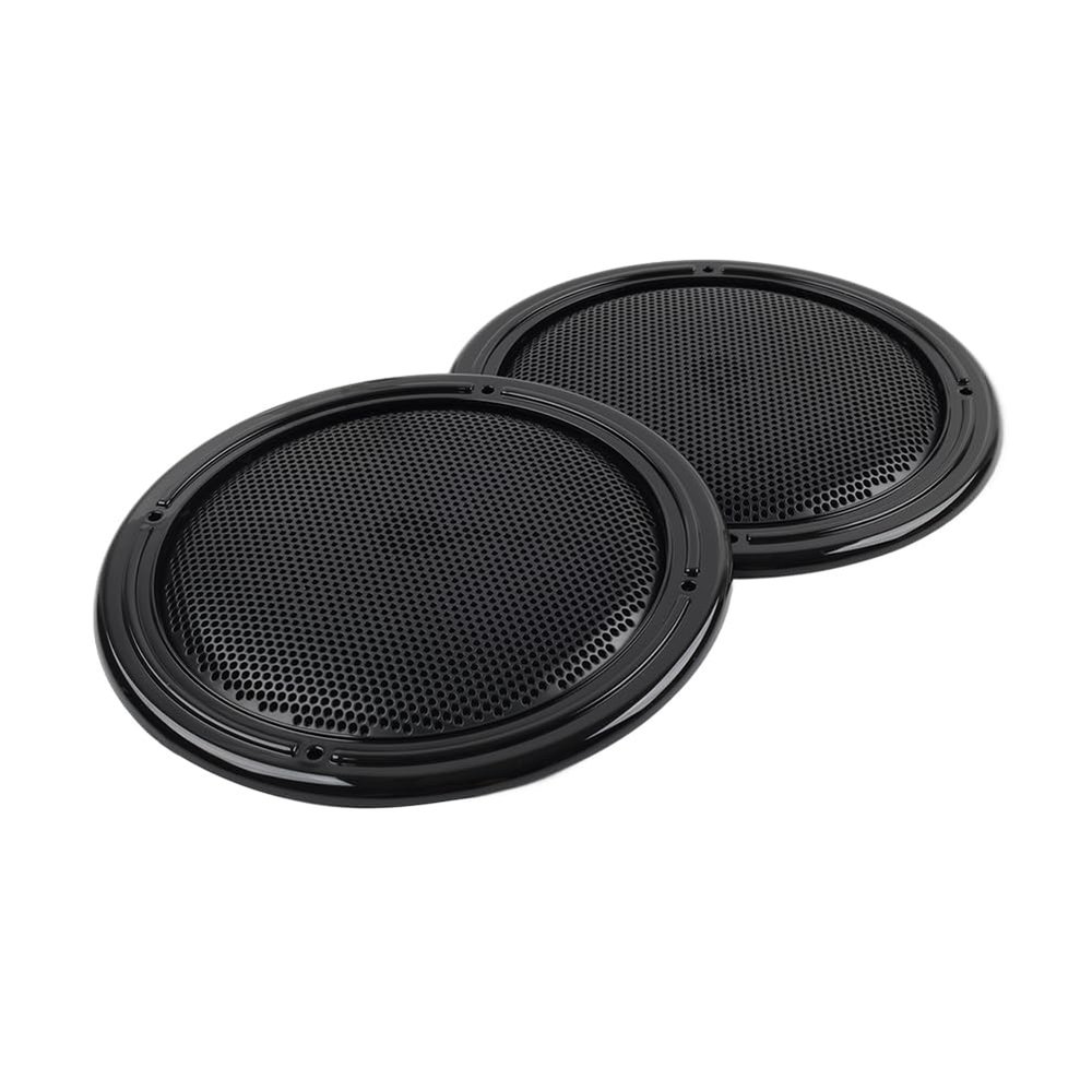 Cndoci37 2pcs Rear Pod Grill Speaker Pak Mesh Cover ABS All Black for Electra Tri Glide FLHTCU/L, FLHTCLTC, Road Glide Ultra FLHTK/L Motorbike