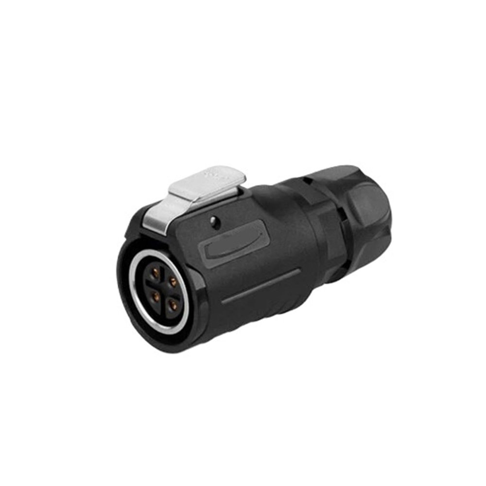 4-pin M16 size power circular connector female outdoor waterproof IP67