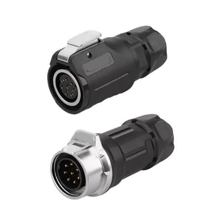 8-pin M16 size power signal connector cable to cable outdoor waterproof IP67