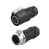 8-pin M16 size power signal connector cable to cable outdoor waterproof IP67 view 1