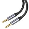 bodateng USB TY>pe C to 3.5 mm TRRS 4 Pole Aux Cable for Headphones Car HiFi Stereo Sound Audio Connector 1m 2m 300cm(TRRS Fishing net,0.2m) view 4