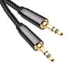 bodateng 24K Gold Plated 3.5mm to 3.5 mm Aux Cable for Car Earphone HiFi Stereo Audio Connector 2m 300cm 5m 10m Long(3m) view 1