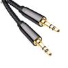 bodateng 24K Gold Plated 3.5mm to 3.5 mm Aux Cable for Car Earphone HiFi Stereo Audio Connector 2m 300cm 5m 10m Long(3m) view 2