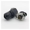 9-pin M16 size power signal connector male and female socket waterproof IP67 view 2