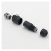 9-pin M16 size power signal connector male and female socket waterproof IP67 view 3