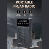 Yunseity AM FM Portable Radio, Small Radios with Earphone Jack, Belt Clip, Deliver Clear, Zero Distortion Audio, Compact Design, for Elder, Parents, Home, Camping. (Black) view 2