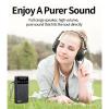 Yunseity AM FM Portable Radio, Small Radios with Earphone Jack, Belt Clip, Deliver Clear, Zero Distortion Audio, Compact Design, for Elder, Parents, Home, Camping. (Black) view 3