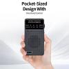 Yunseity AM FM Portable Radio, Small Radios with Earphone Jack, Belt Clip, Deliver Clear, Zero Distortion Audio, Compact Design, for Elder, Parents, Home, Camping. (Black) view 4