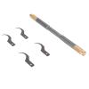 Yosoo Degumming Knife Set, for Mobile Phone IC Chip, Repair 4 in 1, Aluminum Alloy Spade Scraper, Non Slip Mesh Handle (Grey B) view 1