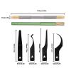 Yosoo Degumming Knife Set, for Mobile Phone IC Chip, Repair 4 in 1, Aluminum Alloy Spade Scraper, Non Slip Mesh Handle (Grey B) view 4