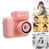 Alomejor Keychain Camera, 1080P HD Mini Camera with 1.44 Inch Screen Built in Flash for Students Travel (Pink) view 2