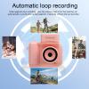 Alomejor Keychain Camera, 1080P HD Mini Camera with 1.44 Inch Screen Built in Flash for Students Travel (Pink) view 3
