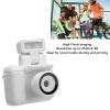 Alomejor Keychain Camera, 1080P HD Mini Camera with 1.44 Inch Screen Built in Flash for Students Travel (White) view 4