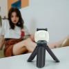 Denash Mini Camera Tripod,3x8.2cm Portable Compact Desktop Tripod Stand,1/4" Screw Webcam Tripod with Anti Slip Rubber Footpads for Pal Camera (Black) view 4