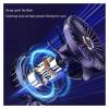 Handheld Fan Foldable Portable Neck Hanging 5 Speed USB Rechargeable Fan with Stand and Display Screen(N15-Green) view 4