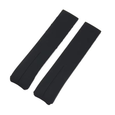 20MM 21MM Black Orange Silicone Rubber Strap FOR TOUCH COLLECTION EXPERT SOLAR Series T091T013 T081 Men's Watch Bracelet(Black NO clasp,20mm)