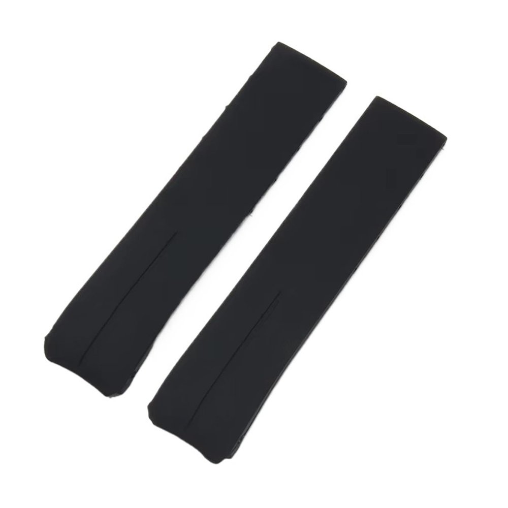 20MM 21MM Black Orange Silicone Rubber Strap FOR TOUCH COLLECTION EXPERT SOLAR Series T091T013 T081 Men's Watch Bracelet(Black NO clasp,20mm)