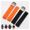 20MM 21MM Black Orange Silicone Rubber Strap FOR TOUCH COLLECTION EXPERT SOLAR Series T091T013 T081 Men's Watch Bracelet(Black NO clasp,20mm) view 2
