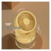2025 Simple Humidifying Spray Small Fan Bedroom Desktop Rotation Adjustable USB Rechargeable Humidifier(Green) view 4